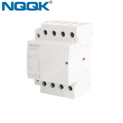 BCH8-25 4 hole 25A 400V 500V home hotel AC din rail mounted 4P magnetic contactor