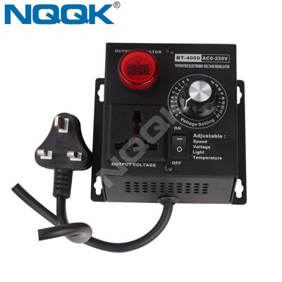 4000W AC220V Adjustment controller Voltage temperature speed Luminosity Thyristor SCR Voltage Regulator