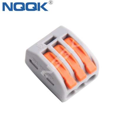 3 hole wire pin Plug spring clamp connector cage universal terminal connector